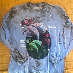 Civil Regime Blue Floral Long Sleeve Shirt